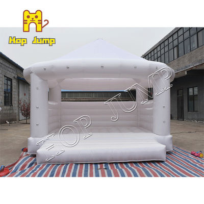 15 فوت 0.55 میلی متر PVC Gazebo White Bounce House Castle Wedding Wedding